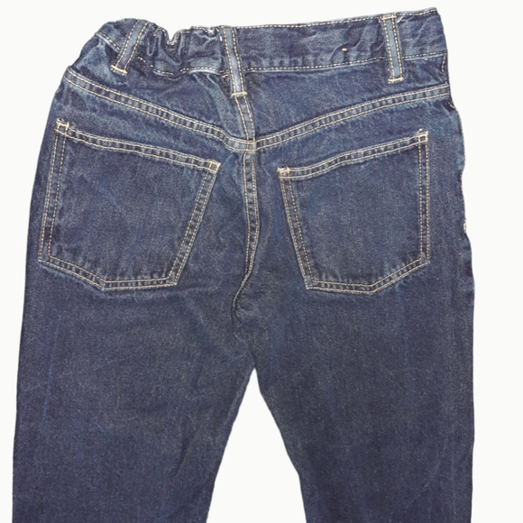 Roebuck & Co Boys Straight Leg Jeans Sz 8 Husky Comfy Elastic Back Stretch Waist - Picture 6 of 6